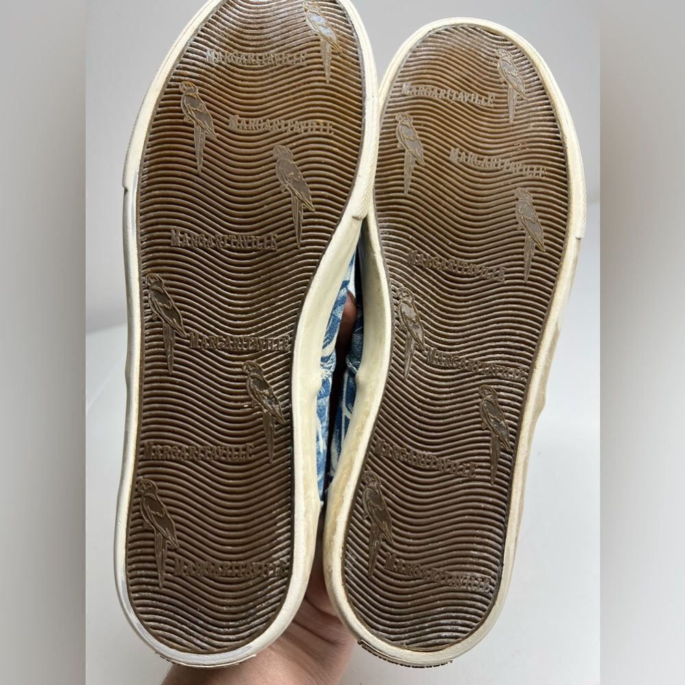 Margarita Ville blue Island themed Flat Sneakers Size 8,5 - Picture 4 of 7